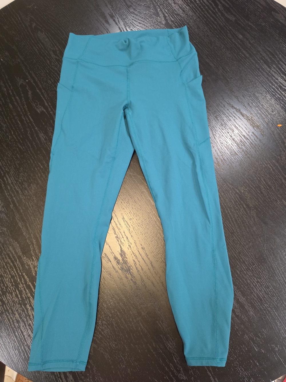 Fabletics Teal High-Waist Performance Leggings